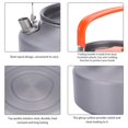 thumbnail image 2 of Kritne Teapot,Portable 1.1L Aluminum Teapot Coffee Tea Pot Kettle for Camping Hiking Kitchen, Aluminum Coffee Pot, 2 of 7