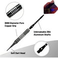 thumbnail image 3 of 18g Soft Tip Darts Set, Professional Plastic Tip Darts with Storage Box for Electronic Dartboard Games, 3 of 7