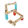 thumbnail image 3 of Bloques de madera Baoblaze juego de construcción clásico de bricolaje Pista de diapositivas, 3 of 8