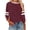 Wine plus size fall tops a1, variant on thefmos Women Plus Size Fall Winter Round Neck Long Sleeve Solid Casual Basic Pullover Tops Tshirt Loose Fit Blouses Trendy Vacation Clothes, Black 3XL
