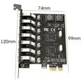 thumbnail image 5 of 7 Ports Pci-e vers Usb 3.0 Hub Pci Carte d'Extension (Nec + via Puce), 5 of 5