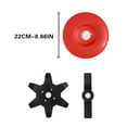 thumbnail image 3 of 8-Inch Multi-Tooth Grass Cutter Metal Edge, Two & Six Tooth Mower Head, for Paddy or Dry Fields, Durable Steel Weed Cutter, Fits Universal , Ihhxbz | Metal, Red, 3 of 9