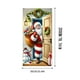 thumbnail image 3 of Tapiz navideño de tela para puerta (90 x 200 cm) | Decoración navideña con tiras adhesivas | Decoración festiva de invierno para interiores y exteriores, ideal para Nochebuena, aulas y cumpleaños., 3 of 6