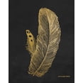 thumbnail image 2 of Babbitt, Gwendolyn 12x14 Black Ornate Wood Framed with Double Matting Museum Art Print Titled - Feather on Black I, 2 of 4