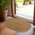 thumbnail image 4 of Alfombra Chardin Home tejida a mano en yute natural trenzado, 45 x 75 cm, ovalada, 4 of 7