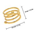 thumbnail image 2 of FESTFENDS 8Ud De Servilleta Metálicos Dorados Espiral Para, 2 of 8