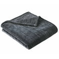 thumbnail image 5 of Better Homes & Gardens Textured Velvet Plush Soft Fleece Throw Blanket, Oversized, Greystone, 5 of 9