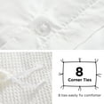 thumbnail image 5 of U by Bedsure Cotton Duvet Cover King - 100% Cotton Waffle Weave Coconut White Duvet Cover , Soft and Breathable Duvet Cover Set for All Season (King, 104"x90"), 5 of 6