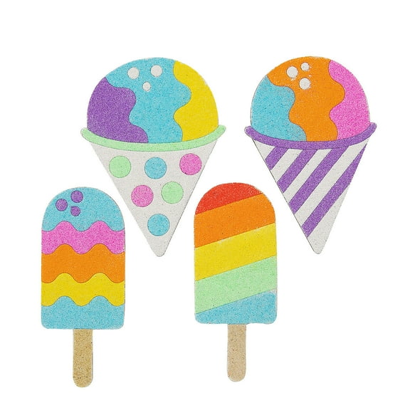 Summer Treats Sand Art Sets, Craft Supplies, Summer, 24 Pieces