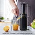 thumbnail image 2 of Elite Gourmet Masticating Juicer Machines, 12-inch Juicer, Masticating Cold Press Juicer Machines, Juicer for Vegetables and Fruits, Easy to Clean Juicer, Charcoal Grey, 2 of 5