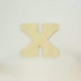 thumbnail image 1 of Package of 1, 16 Inch X 1 Thickness Baltic Birch Wood Letter X in The Collegiate Font, Thick for Art & Craft Project, Made in USA, 1 of 4