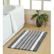 Chesapeake Delran Cotton Tufted Reversible Bath Rug - 24"X40" - Grey
