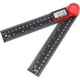 thumbnail image 1 of 8" 200mm Digital Angle Finder, Carbon Fiber 0-360° Electronic Inclinometer Goniometer Angle Protractor Measuring Ruler Tool with LCD Display for Engineering Construction, 1 of 5