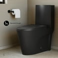 thumbnail image 4 of St. Tropez Two-Piece 12" Rough-in 1.1/1.6 GPF Dual Top Flush Elongated Toilet in Matte Black, 4 of 10