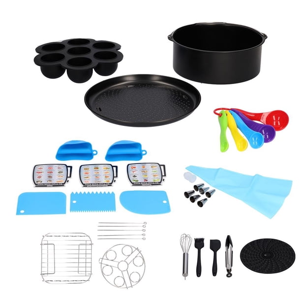 Accesorios Para Freidora De Aire De 30 Uds., Kit De Freidora De Aire Caliente De 9 Pulgadas, Accesorios Para Freidora De Aire Con Soporte De Cesta, Guante De Abrazadera Para Moyic HA013244-00