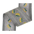 thumbnail image 6 of IBA Indianbeautifulart Silver Dori & Zari With Yellow & Green Thread Dupion&nbsp;Trimming&nbsp;for Sewing DIY Craft by 3 Yard Border Lace Tape&nbsp;Trim, 1 Inch Wide, 6 of 7