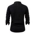 thumbnail image 6 of Stamzod Button Down Shirts for Men Casual Long Sleeve Denim Shirt Men Business Office Work Jean Shirts with Pocket Black B M, 6 of 8
