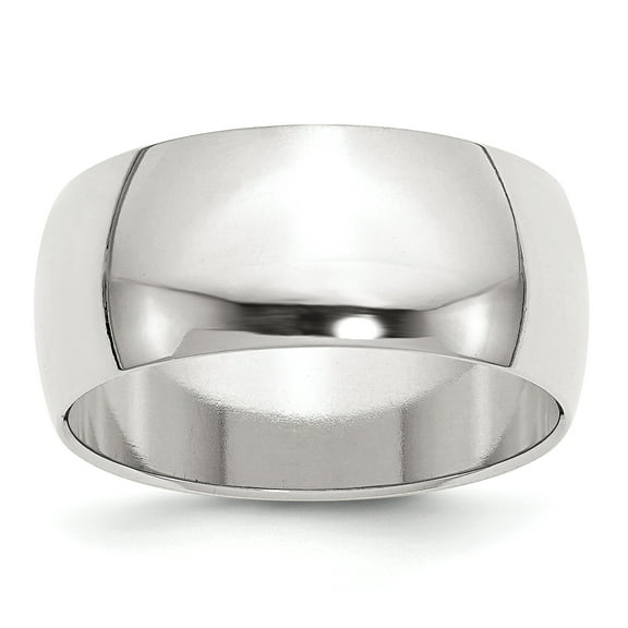 925 Sterling Silver Solid Polished Half Round Engravable 9mm Half Round Band Ring Size 4 Jewelry for Women