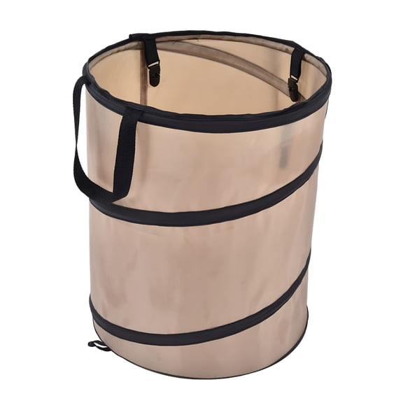 LAMIRO Leaf Trash Can,Stable Standing Oxford Cloth Collapsible Container For Outdoor For Camping