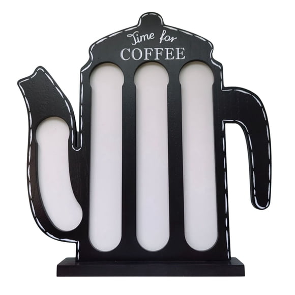 Coffee Bag Storage Coffee Bag Holder Large Capacity Coffee Creamer Storage Box Wooden Coffee Bag Wooden Ornaments B