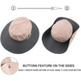 thumbnail image 3 of Chapeau d'Été en Maille à Grand Bord pour Femmes avec Protection UV et Trou pour Queue de Cheval, 3 of 7