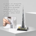 thumbnail image 2 of Burj Khalifa Tower Dubai Building Blocks Set – 555 Pieces Advanced Architecture Model Kit, Collectible Architecture Souvenir,, 2 of 5