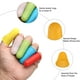 thumbnail image 3 of Uxcell 10Pcs Protectores de Dedos de Goma, Dedales de Silicona, 3 Tamaños, Naranja, 3 of 6