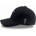 thumbnail image 2 of CUKOLSXA Embroidered Cross Baseball Cap, Christian Adjustable Snapback Hat for Men & Women, Men Hats, Men Hat, Baseball Cap Women, Baseball Hat Structured Dad Hat with Jesus Faith Design, 2 of 8