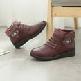thumbnail image 5 of POROPL Ankle Boots for Women Fleece Warm Shoes,Womens Boots Size 7, 5 of 8