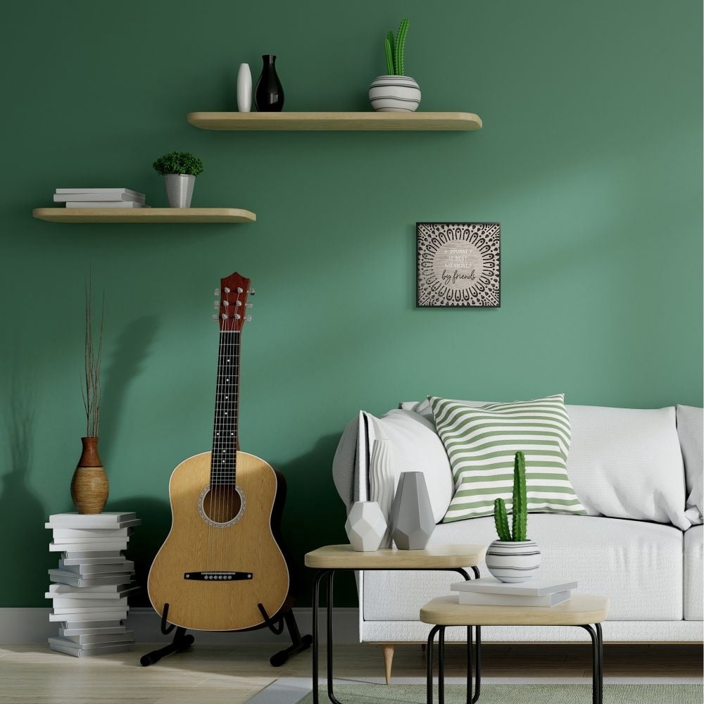 Stupell Industries Best Measured By Friends Quote Moroccan Inspired Pattern Black Framed by Daphne Polselli