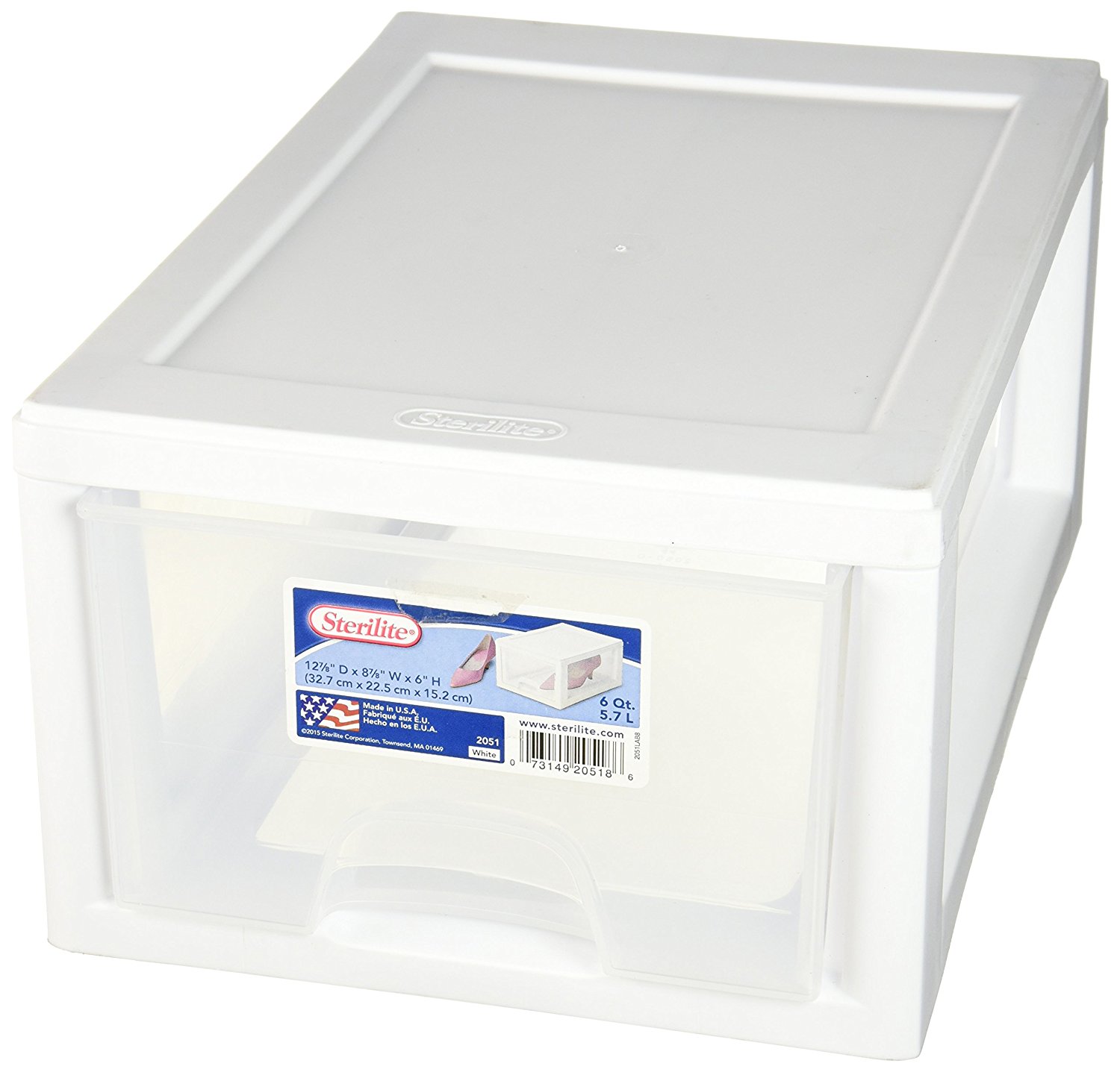 Sterilite Corp 20518006 Sterilite Stackable Storage Drawer 12 7 8