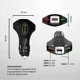 thumbnail image 2 of Cargador de Auto Universal 3 Puertos USB Tipo C QC 3.0 Carga Rápida Negro, 2 of 10