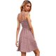 thumbnail image 2 of Vestido corto sin mangas con lunares y hombros descubiertos para mujer Floral rosa polvoriento CH Floral rosa polvoriento CH Xishao ropa, 2 of 2