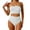 White*, variant on RUTAYY Women's Bikini Sets Tankini Adjustable Straps Ruffle Design Cover Up Summer Swim Suit 2 Piece Trendy Vacation Swimsuit