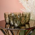 thumbnail image 6 of STP GOODS Vintage Embossed Glasses Set of 6 pcs 8.1 fl oz (240 ml) Glass Drinking Glasses Glass Tumbler Set of 6 Vintage Water Glasses Glassware for Water Cocktail, Green, 6 of 7