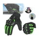 thumbnail image 2 of Guantes Protección Para Moto Pantalla Táctil Antideslizante Negro/Verde  talla XL, 2 of 6