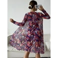 thumbnail image 3 of Traje de baño para mujer, conjunto de tres piezas dividido, cintura alta, manga larga, blusa interior, paquete con cordón Cyber Celebrity, 3 of 6