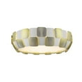 thumbnail image 1 of Access Lighting 50902LEDD-WH-GLD Layers Flush Mount - White Shade, Gold, 1 of 1