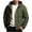 Army Green, variant on Men's Waterproof Hooded Jackets, Zip Up Lightweight Outdoor Hiking Windbreaker Outerwear with Adjustable Cuffs