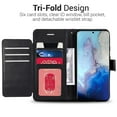 thumbnail image 3 of CoverON Samsung Galaxy S20 Wallet Case RFID Blocking Vegan Leather Card Holder Phone Cover - CarryAll Series, 3 of 9