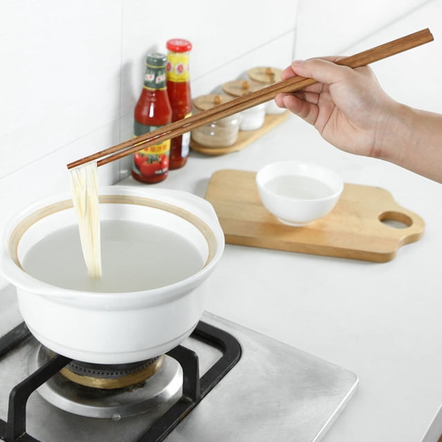JJKBVCLO Chopsticks Tableware Wood Chopsticks Household Long 38CM Kitchen,Dining & Bar
