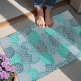 thumbnail image 4 of Turquoise Floral and Petal Pattern Door Rugs,Washable Non Slip Door Mats Indoor,Decorative Door Mats,Entry Mat Indoor for Entrance,Bedroom,Kitchen,Bathroom,20"x32", 4 of 6