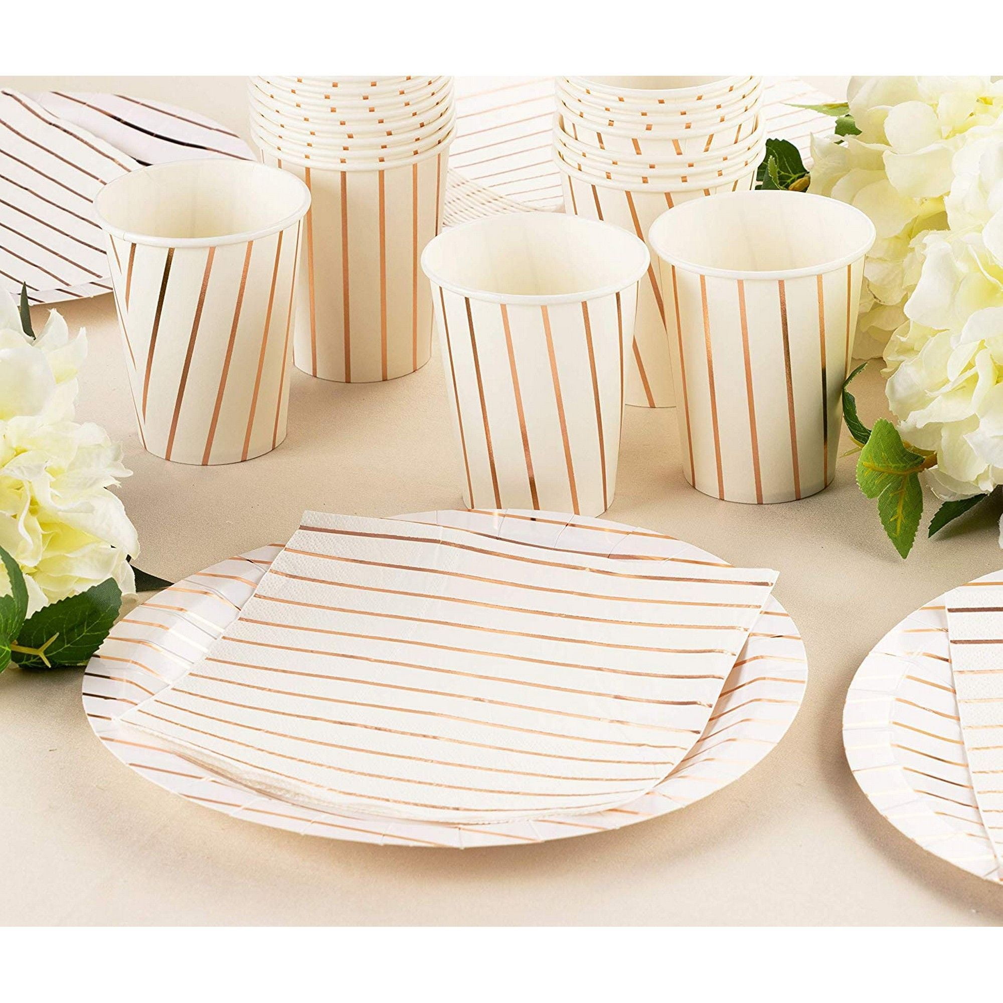 elegant paper plates and napkins