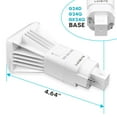 thumbnail image 6 of Luxrite Vertical PL LED CFL Replacement, 11W, Ballast Bypass, Fits G24D G24Q GX24Q, 3 Color Selectable, 1450 Lumens 4-Pack, 6 of 6