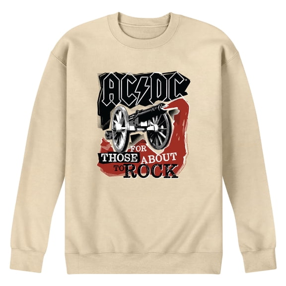 AC/DC - Rock Strokes - Men's Crew Fleece Sweatshirt