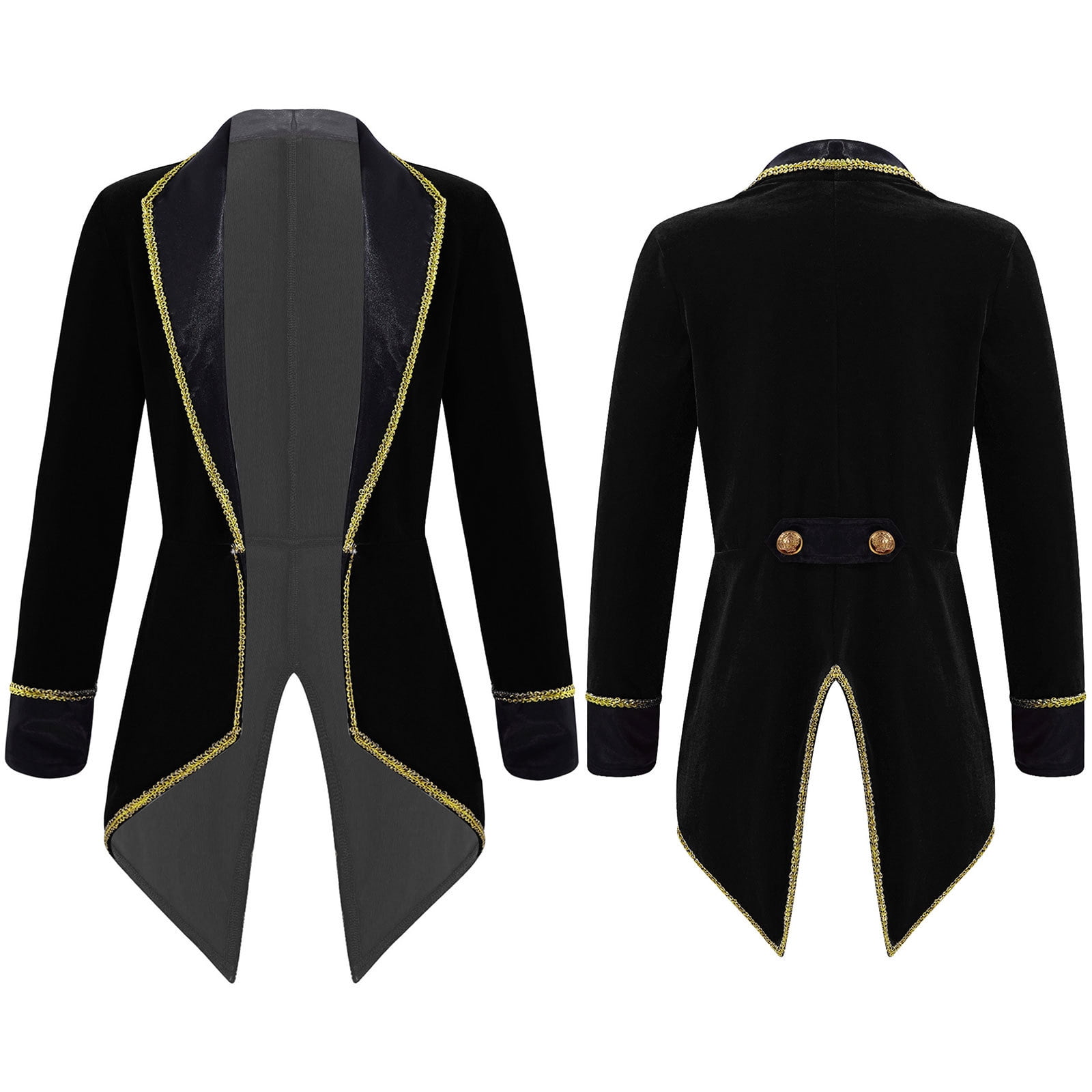 MSemis Girls Boys Circus Lion Tamer Coat Jacket Prince Cosplay Tailcoat ...