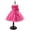 Hot Pink, variant on TIHLMK Party Dresses Girl Clothes Sleeveless Girls Dresses Girls Princess Dresses with Bow Tie Lace Dress Girls with Flowers Embroidery