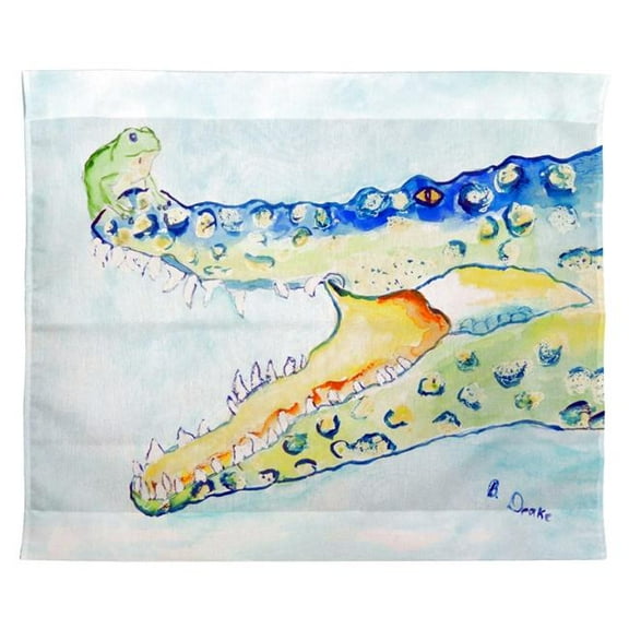 Betsy Drake TP1004 24 x 30 in. Crocodile & Frog Wall Hanging
