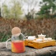 thumbnail image 3 of 1pc Cork Glass Tea Kettle Thick Glass Teapot Juice Jar Tea Pitcher for Home Use, 3 of 8
