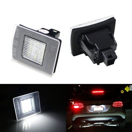 Ijdmtoy Xenon White Can Bus 18 Smd 3w Led License Plate